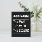 Der Mann, der Mythos, die Legende Postkarte (Stehend Vorderseite)