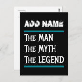Der Mann, der Mythos, die Legende Postkarte (Vorne/Hinten)