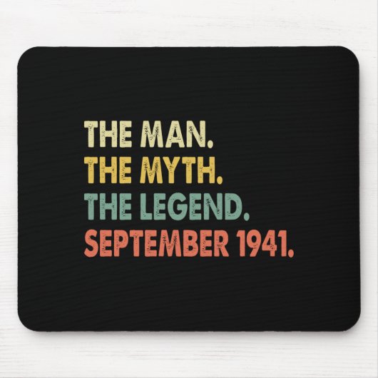 Der Mann der Mythos Die Legende September 1941 Mousepad (Vorne)