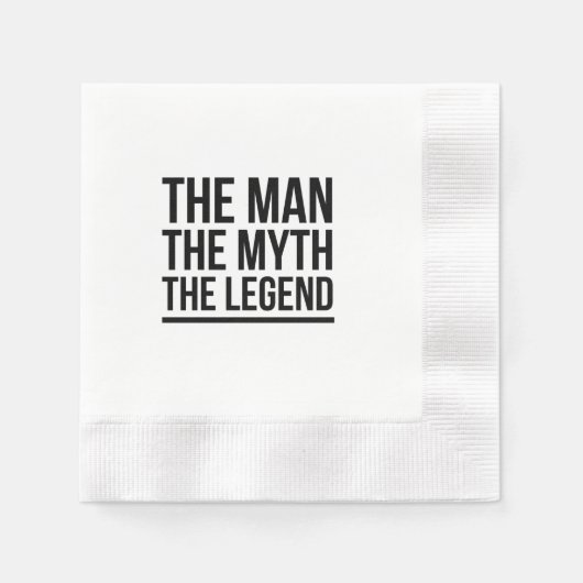 Der Mann, der Mythos, die Legende Serviette (Vorderseite)