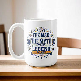 Der Mann, der Mythos, die Legende | Tag des benutz Kaffeetasse