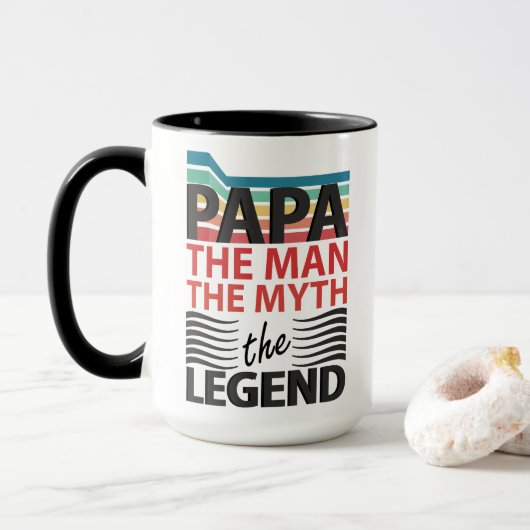 Der Mann, der Mythos, die Legende Tasse (Mit Donut)