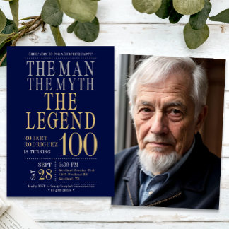 Der Mann Der Mythos Die Legende Überraschung 100.  Einladung
