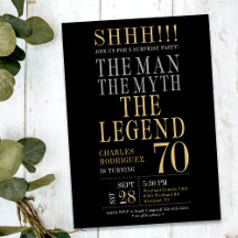 Der Mann Der Mythos Die Legende Überraschung 70. G