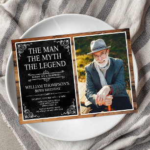 Der Mann Der Mythos Die Legende Überraschung 80. G Einladung