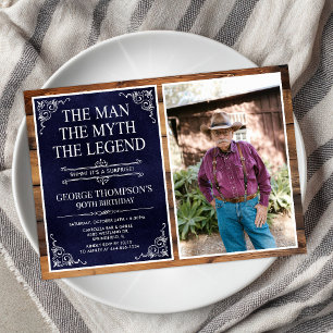Der Mann Der Mythos Die Legende Überraschung 90. G Einladung
