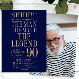 Der Mann Der Mythos Die Legende Überraschung 90. G Einladung