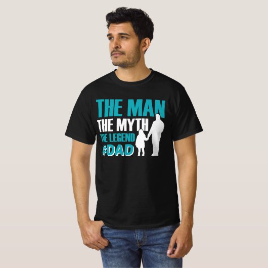 Der Mann, der Mythos, die Legende #Vater Männer T-Shirt (Vorne ganz)