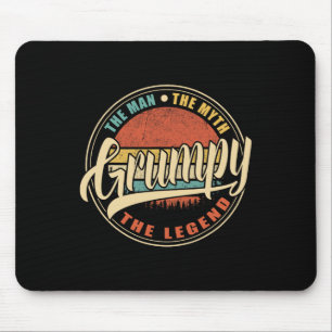 Der Mann, der Mythos, die Legende Vintage Retrovät Mousepad