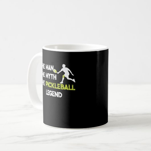Der Mann, der Mythos, die Pickleball-Legende Kaffeetasse (Vorderseite Links)