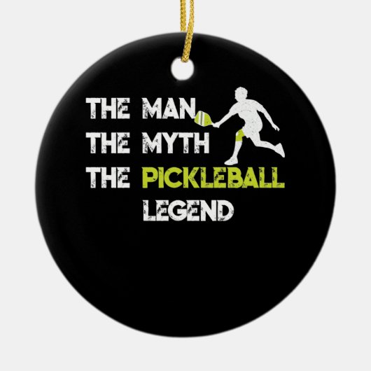 Der Mann, der Mythos, die Pickleball-Legende Keramik Ornament (Vorne)