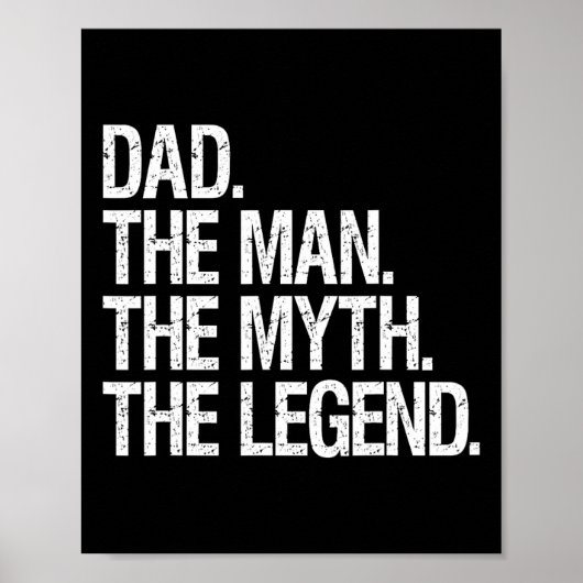 Der Mann, der Mythos, die verblüffenden Väter gebe Poster (Vorne)