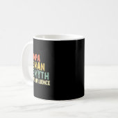 Der Mann, der Mythos schlecht Einfluss lustigen Vi Kaffeetasse (Vorderseite Links)