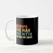Der Mann, der Mythos schlecht Einfluss lustigen Vi Kaffeetasse (Links)