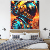 DER MANN DER NEUEN WELT LEINWANDDRUCK (Insitu (Schlafzimmer))