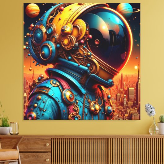 DER MANN DER NEUEN WELT LEINWANDDRUCK (Insitu (Wohnzimmer))