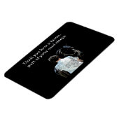 Der Mann, der Pferde hält, dunkles, flexibles Foto Magnet (Linke Seite)