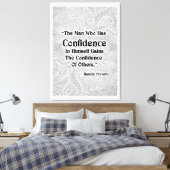 Der Mann, der - positive Zitate hat Leinwanddruck (Insitu (Schlafzimmer))