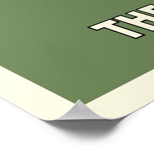 Der Mann, der Poster kennt - Grün (Ecke)