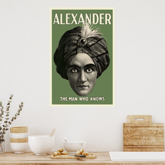 Der Mann, der Poster kennt - Grün (Küche)