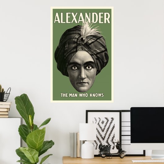 Der Mann, der Poster kennt - Grün (Heimbüro)