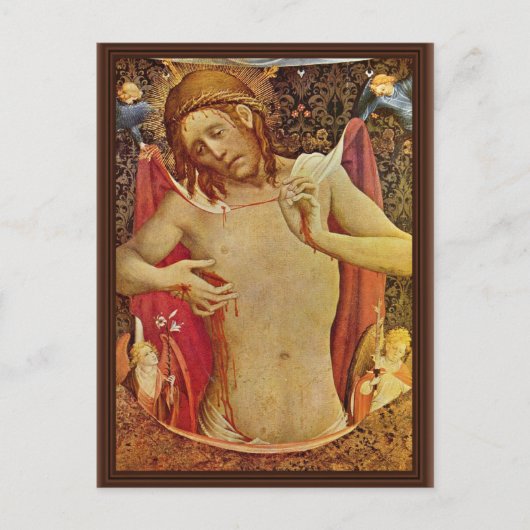 Der Mann der Trauer von Meister Francke (beste Qua Postkarte (Vorderseite)