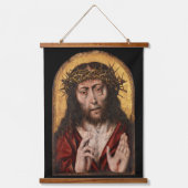 Der Mann der Traurigkeit Wandteppich Mit Holzrahmen (Vorderseite)