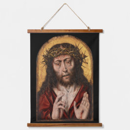 Der Mann der Traurigkeit Wandteppich Mit Holzrahmen