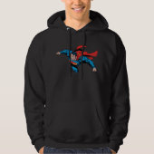 Der Mann des Comic aus Stahl Hoodie (Vorderseite)