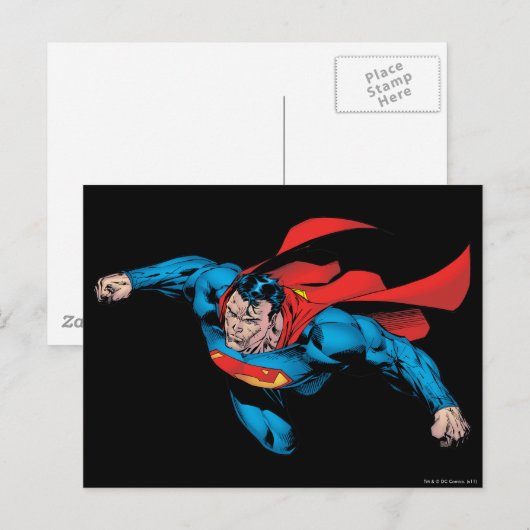 Der Mann des Comic aus Stahl Postkarte (Vorne/Hinten)