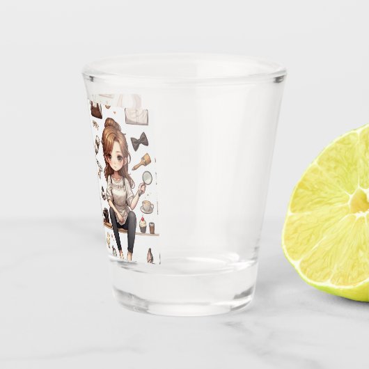 Der Mann, die Frau. 1 Schüttelglas Schnapsglas (Rechts)