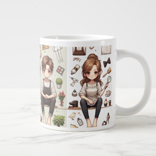 Der Mann, die Frau. 1 TASSE (Rechts)