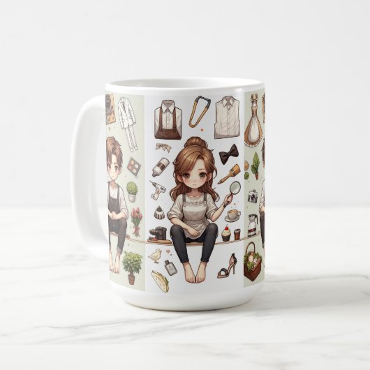 Der Mann, die Frau. 1 TASSE (Vorderseite Links)