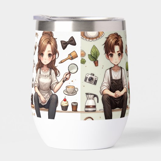 Der Mann, die Frau. 1 Wasserflasche (Rechts)