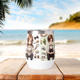 Der Mann, die Frau. 1 Wasserflasche