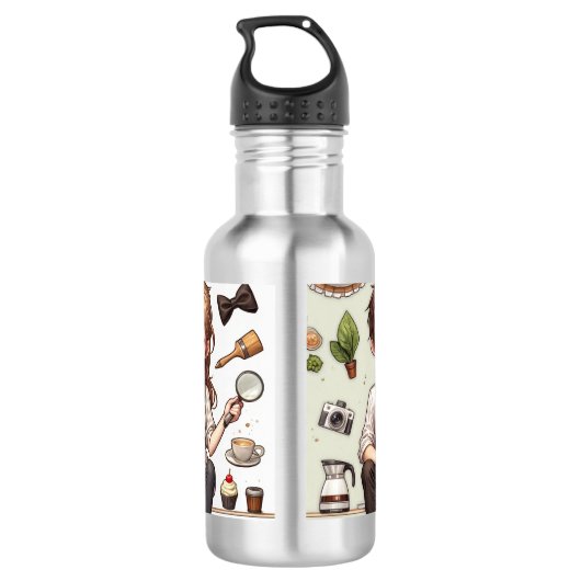 Der Mann, die Frau. 1 Wasserflasche (Rückseite)