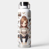 Der Mann, die Frau. 1 Wasserflasche Trinkflasche (Rückseite)