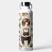 Der Mann, die Frau. 1 Wasserflasche Trinkflasche (Vorderseite)