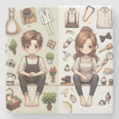 Der Mann, die Frau über 1,1 Untersetzer (Vorderseite)