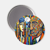 Der Mann für mich Magnet (Vorderseite/Rückseite)