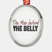 Der Mann hinter dem Bauch Silbernes Ornament (Links)