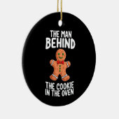 Der Mann hinter dem Keks zu Weihnachten pro Keramik Ornament (Rechts)