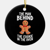 Der Mann hinter dem Keks zu Weihnachten pro Keramik Ornament (Vorne)