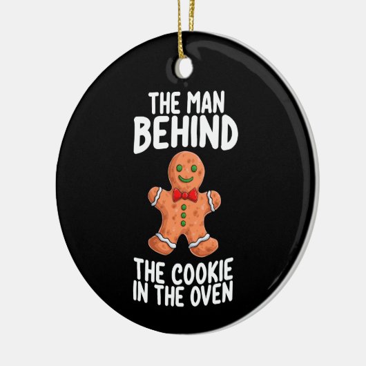 Der Mann hinter dem Keks zu Weihnachten pro Keramik Ornament (Links)