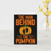 Der Mann hinter dem Kürbis  Karte (Gelbe Blume)