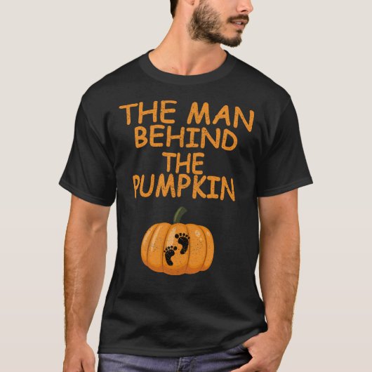 der Mann hinter dem Kürbis T-Shirt (Vorderseite)