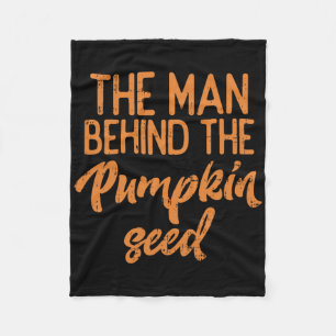 Der Mann hinter dem Kürbisgefühl Halloweenschwange Fleecedecke