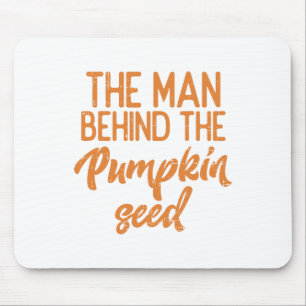 Der Mann hinter dem Kürbisgefühl Halloweenschwange Mousepad