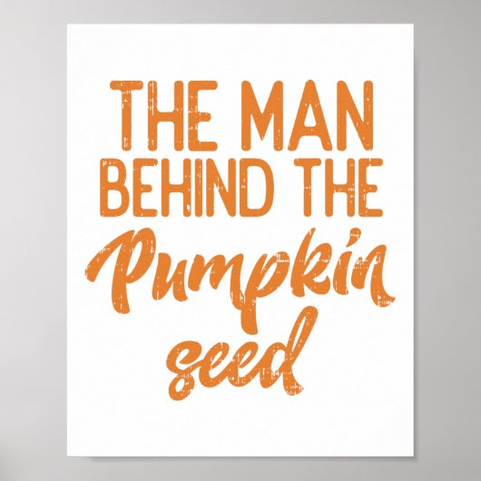 Der Mann hinter dem Kürbisgefühl Halloweenschwange Poster (Vorne)
