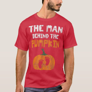 Der Mann hinter dem KürbisHalloween Schwangerschaf T-Shirt